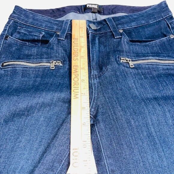 Paige Jeans Womens Jane Zip Mid Rise Slim Ankle Zip Medium Wash Size 27 - Picture 7 of 14